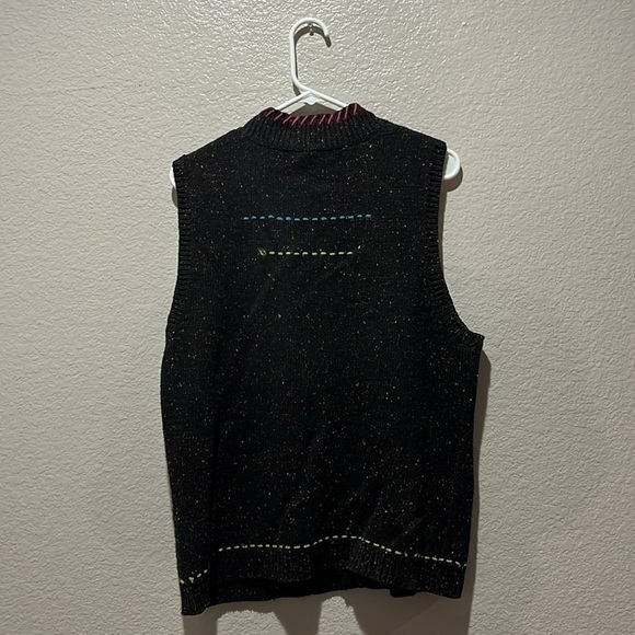Coldwater Creek Sweater Vest Womens Extra Large Multicolor Full Zip Sleeveless - Picture 9 of 11